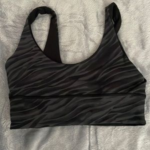 NWT Lululemon sz 8 reversible align bra LTD Le Tigre Camo Deep Coal Multi/ Black